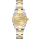 Rolex Oyster Perpetual  Champagne Stick Dial on Oyster  Ref 67183 with Papers  1985