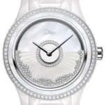 Christian Dior VIII Grand Bal Og White Ceramic Diamond Dial on Ceramic Ref CD124BE4 with Papers