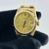 Rolex Datejust Champagne  Dial on Am Presi 18 K Bracelet Ref 68278 - Image 3