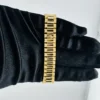 Rolex Datejust Champagne  Dial on Am Presi 18 K Bracelet Ref 68278 - Image 4