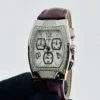 Techno Marine Techno Square Chronograph White Mop Dial on Leather Band Ref DTSC - Image 2