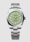 Rolex Oyster Perpetual Pistachio Dial on Oyster Bracelet Ref 134300 with New Style Card Green  2025