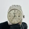 Rolex Datejust  Silver Stick / Has Spots Dial on Folded Jubilee Bracelet Ref 1601/4 - Image 3