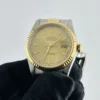 Rolex Datejust Champagne Stick Dial on D Link Jubilee Bracelet Ref 16233 - Image 3