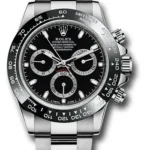 Rolex Daytona Black Dial on Oyster Bracelet Ref 116500LN with New Style Card White  2019