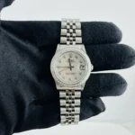 Rolex Datejust Am White Mop Diamond Dial on D Link Jubilee Bracelet Ref 68240