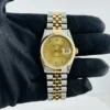 Rolex Datejust Champagne Diamond Factory Dial on D Link Jubilee Bracelet Ref 16233G - Image 2