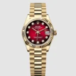 Rolex Datejust Red Ombre Diamond Dial on President Ref 278278 with New Style Card Green  2026