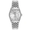 Rolex Datejust Silver Dial on D Link Jubilee Bracelet Ref 16014