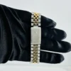 Rolex Datejust Champagne Hounds Tooth Dial on D Link Jubilee Ref 16233 - Image 3