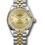 Rolex Datejust Lady Champagne Roman Dial on Jubilee Ref 279173 with New Style Card White  2019