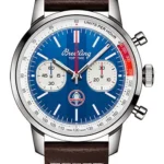 Breitling Top Time Blue Dial on Leather Strap Ref AB01763A1C1X1 with Card  2026