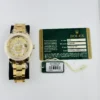 Rolex Sky Dweller Champagne Sunray Arabic Dial on Oyster Ref 326938 with Card Old Green - Image 7