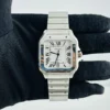 Cartier Santos  Silver Roman Dial on Stainless Steel Bracelet Ref 4072/WSSA0018 with Card  2025 - Image 2