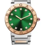 Bvlgari Bvlgari  Green Diamond Dial on 2 Tone Bracelet Ref 103202 with Papers  2025