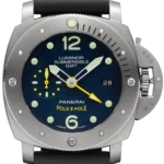 Panerai Luminor Submersible Blue Dial on Rubber Ref PAM00719 with Papers  2017