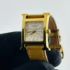 Hermes H White Dial on Leather Ref HH1.201 - Image 2