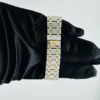 Audemars Piguet Royal Oak Champagne Tapisserie Dial on 2 Tone Bracelet Ref 56303SA with Service Card - Image 4