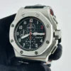 Audemars Piguet Royal Oak Offshore Shaquille O'Neal Special Limited Edition Black Dial With Mega Tapisserie Waffle Pattern Dial on Leather Strap Ref 2 - Image 3