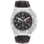 Audemars Piguet Royal Oak Offshore Shaquille O'Neal Special Limited Edition Black Dial With Mega Tapisserie Waffle Pattern Dial on Leather Strap Ref 2