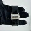 Cartier Santos 100 XL Silver Roman Chrono Dial on Leather Strap Ref 2740 - Image 4