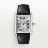 Cartier Tank Must XL Silver Roman Dial on Leather Strap Ref 4490/WSTA0040 with Card  2024