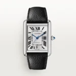 Cartier Tank Must XL Silver Roman Dial on Leather Strap Ref 4490/WSTA0040 with Card  2024