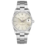 Rolex Oyster Perpetual Date Silver Stick Dial on Oyster Ref 15210