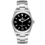 Rolex Explorer I Black Dial on Oyster Ref 14270 with Papers  1999