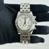 Breitling Chronomat Special White  Dial on Stainless Steel Bracelet Ref AB011511 with Papers  2018
