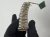 Rolex Datejust 36 Gold Tapestry Stick Dial on Jubilee Ref 16233 with Papers  2004 - Image 4