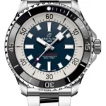 Breitling Superocean Automatic Blue Dial on Bracelet Ref A17376211C1A1 with Card  2025
