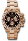 Rolex Daytona Black Index Dial on Oysterlock Ref 116505 with New Style Card Green  2022