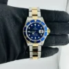 Rolex Submariner Blue Dial on Oyster Bracelet Ref 16613 with Card Old Green  2007 - Image 2