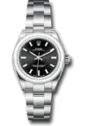 Rolex Oyster Perpetual  Black Index Dial on Oyster Ref 276200 with New Style Card Green  2024