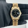 Rolex Day-Date Black Index Dial on President Ref 218235 with Card Old Green  2012 - Image 2
