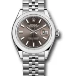 Rolex Datejust Lady Dark Grey Index Dial on Jubilee Ref 279160 with New Style Card Green  2021