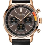 Breitling Top Time B01 Bronze Dial on Leather Strap Ref RB01761A1Q1X1 with Card