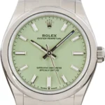 Rolex Oyster Perpetual Pistachio Dial on Oyster Ref 277200 with New Style Card Green  2025