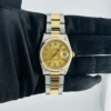 Rolex Datejust Champagne Stick Dial on Oyster Ref 16203 with Papers  2002 - Image 2
