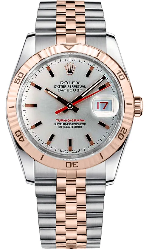 18305079_d5youq8dvui8irysbnvgaxo5wr6k.webp Rolex Datejust Silver Stick Dial on Jubilee Ref 116261 - Image 1