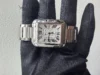 Cartier Tank Silver Dial on Stainless Steel Bracelet Ref 3511 - Image 2