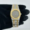 Audemars Piguet Royal Oak Gray Dial on 2 Tone Bracelet Ref 56143SA