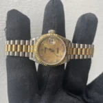 Rolex Datejust Gold Diamond Dial on President Ref 69179 with Papers  1994