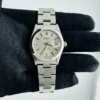 Rolex Oysterdate Precision Silver Stick Dial on Oyster Bracelet Ref 6694 - Image 2