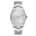 Rolex Oysterdate Precision Silver Stick Dial on Oyster Bracelet Ref 6694
