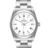 Rolex Oyster Perpetual White Roman Dial on Oyster Bracelet Ref 67480 with Papers  1997