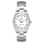 Rolex Datejust White Roman Dial on Oyster Ref 78240 with Papers  2002