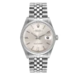 Rolex Datejust  Silver Stick Dial on Folded Jubilee Bracelet Ref 1601/4