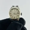 Rolex Oyster Perpetual Date Silver Stick Dial on Folded Jubilee Bracelet Ref 6917/4 - Image 2